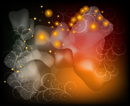 abstract background with colorful lights