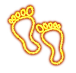 footsteps background