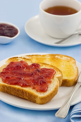 Toast and tea
