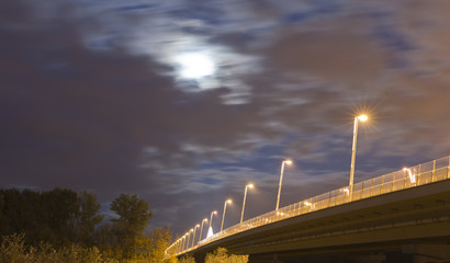 Bridge on a stormy night....