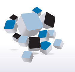 Obraz premium Abstract Design 3D Cubes