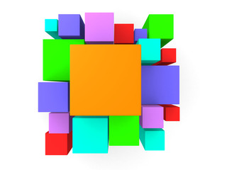 3d bright abstract background