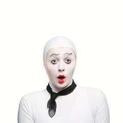 Surprised mime