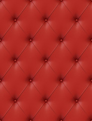 red leather upholstery