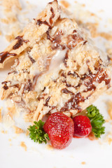 puff pastry with strawberry