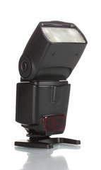 Camera flash isolated on white