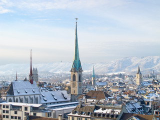 Zurich in winter