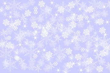 Many delightful snowflakes