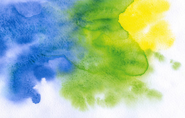 Watercolor abstract hand painted background