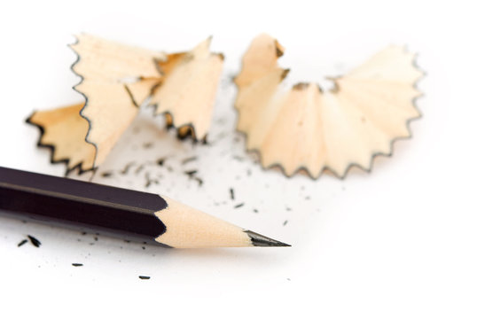 pencil on a white background