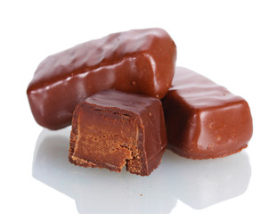 Сhocolate candy isolated on white