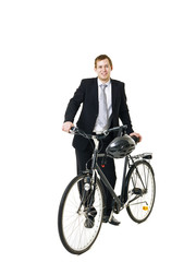 Man with bicycle