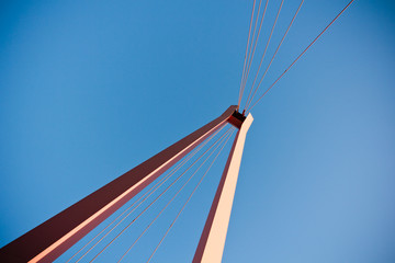 Fototapeta na wymiar Suspension bridge