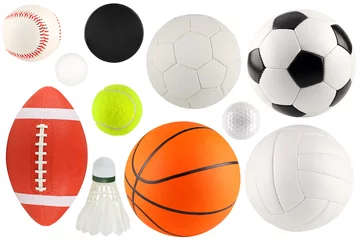 Abwaschbare Fototapete Ballsport Bälle im Sport 1