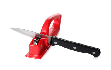 Kitchen knife and sharpener