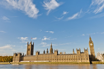 Houses of Parliament at London, England
