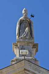 Statue of St.Blaise on the parish church in Vodnjan