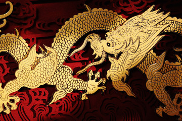 Traditional Chinese dragon painting