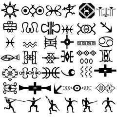 Ethnic elements for design, primitive art