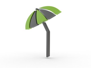 Fototapeta premium 3d Icon Sonnenschirm