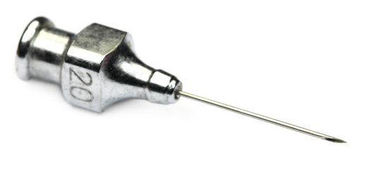 Vintage needle of syringe