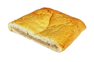 Piece of pasty with meat