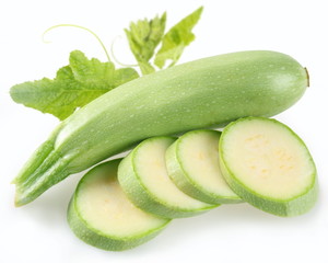 Zucchini with leaves