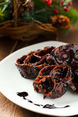 Cartellate with Vincotto, Traditional Christmas Food from Apulia