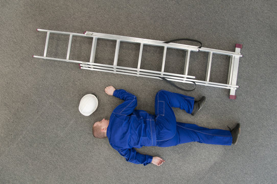 worker fell from a ladder