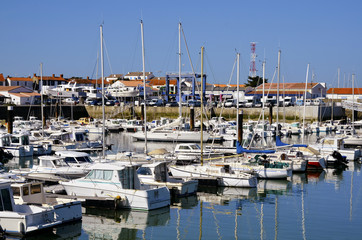 Port of l’Herbaudière in France