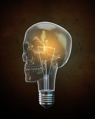 Skull shaped bulb