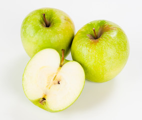 two apples and half of apple