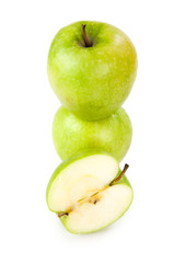 two apples and half of apple