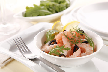 Shrimps salad