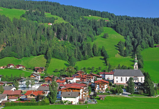 Oberau in der Wildsch&ouml;nau in Tirol in &Ouml;sterreich