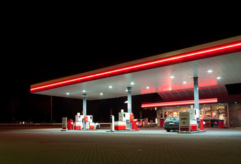 gas station - Powered by Adobe