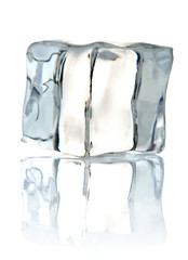 ice cube isolated on white background
