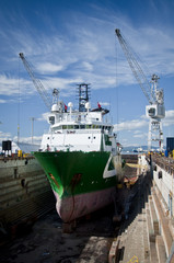 Drydocked Sea Vessel - 37697788