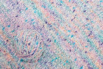 Obraz premium motley multicolored wool knitted background
