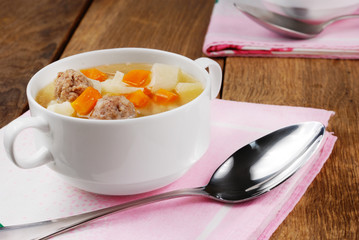 Meatballs soup