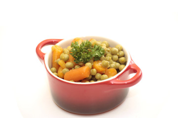petits pois et carottes