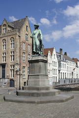 Fototapeta na wymiar Pomnik Jana van Eycka
