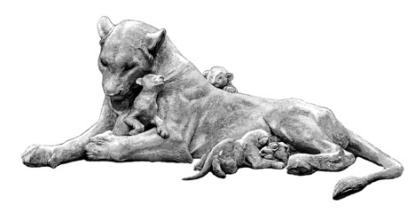 Fototapeta premium Lions Family