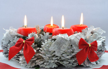 Christmas decoration with candles