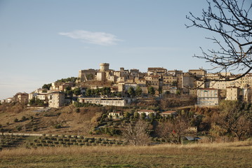 Fototapeta na wymiar medieval village of Acquaviva Picena,marche, Italy