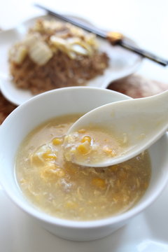 Chinese cuisine, corn soup