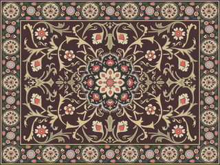 Arabic style carpet design
