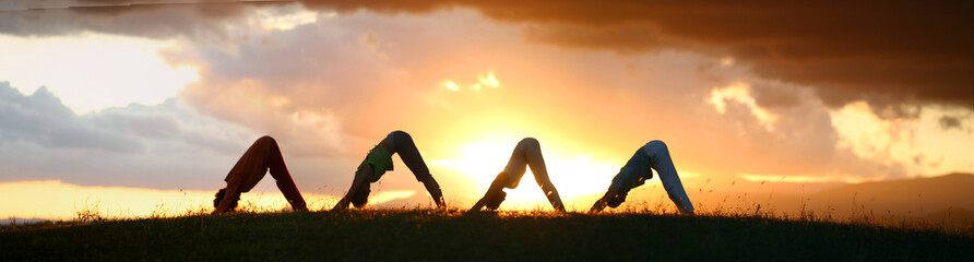 Yoga silhouette