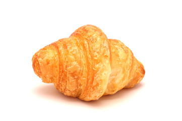 Single fresh croissant