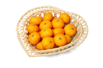 Basket Of Mandarin Oranges